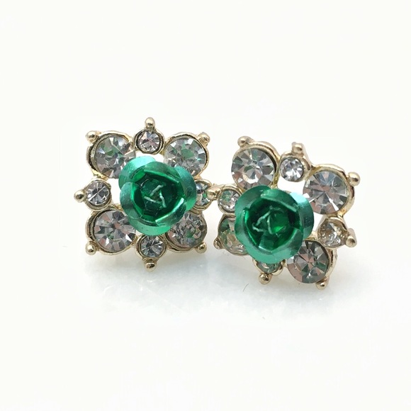 Jewelry - Rose Rhinestone Studs Jewelry - Rose Rhinestone Studs